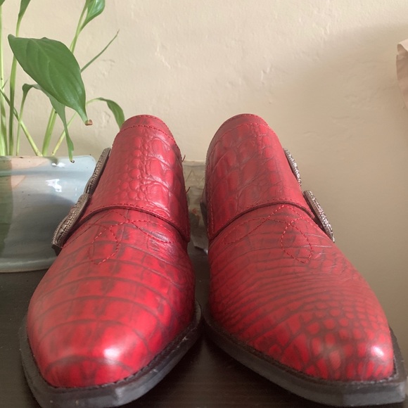 Matisse Red Bloke Leather Mule Women Size 8.5 - Picture 5 of 8